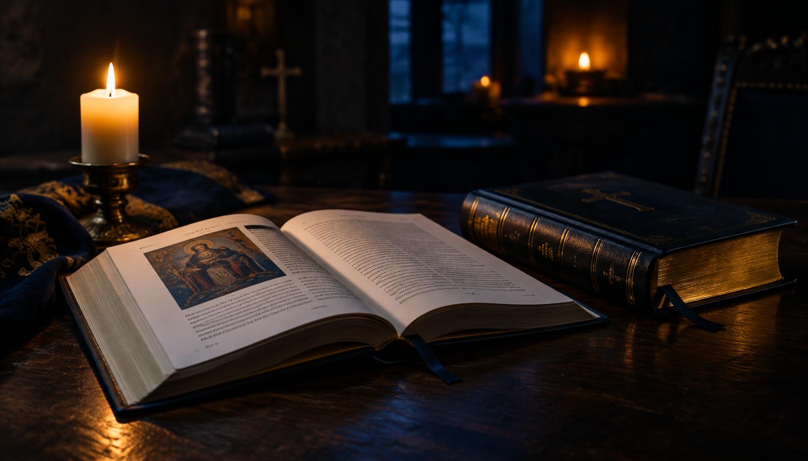 Representação simbólica da luz e das trevas ilustrando o ensinamento católico sobre o inferno